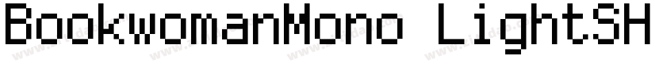 BookwomanMono LightSH字体转换